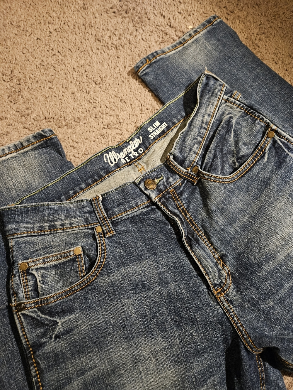 Wrangler Retro Slim Straight Men's Jeans - Blue